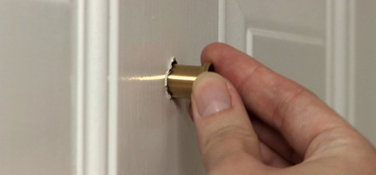 peephole door repair in Burbank