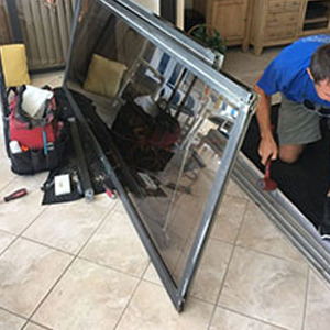 sliding glass door frame repair Burbank